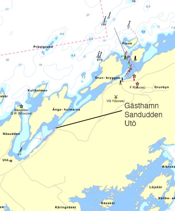 Karta Utö Gästhamn